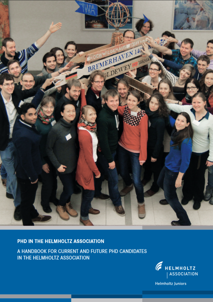 Helmholtz Juniors PhD handbook - for new PhDs and older ones (Click to get the PDF)