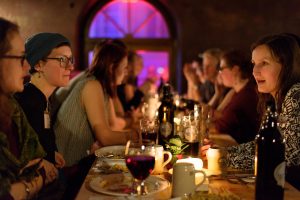 HeJus dinner in the old town of Heidelberg