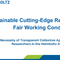 Nachhaltige Spitzenforschung durch faire Arbeitsbedingungen
